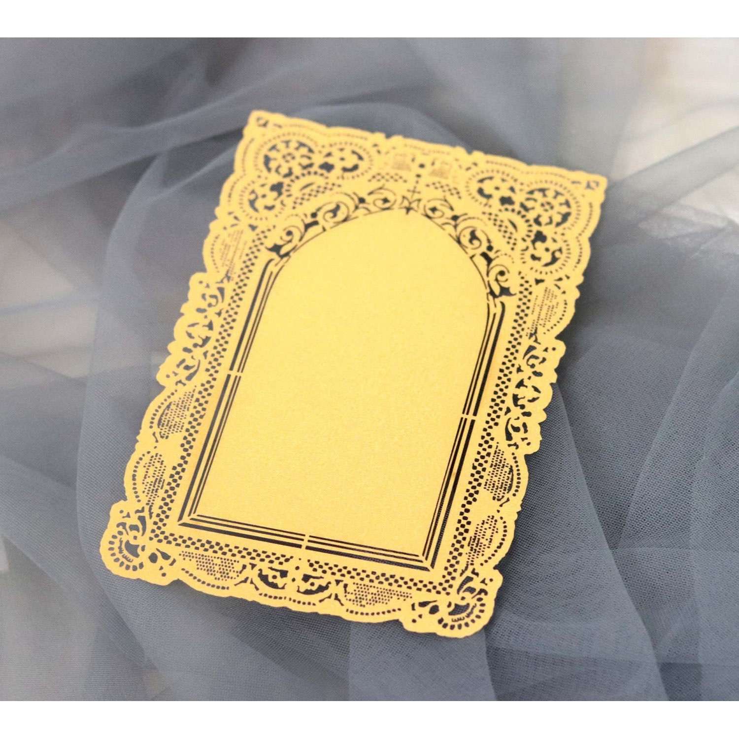 Small Card New Invitation Card Laser Cut Iridescent Paper Lace Invitation